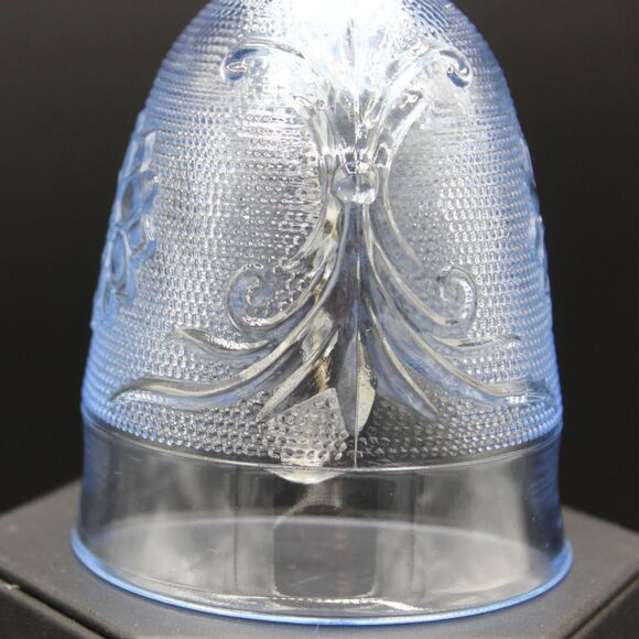 Vintage Indiana Glass Bell Tiara Ice Blue Sandwich Pattern Collectible Colonial - Picture 3 of 7